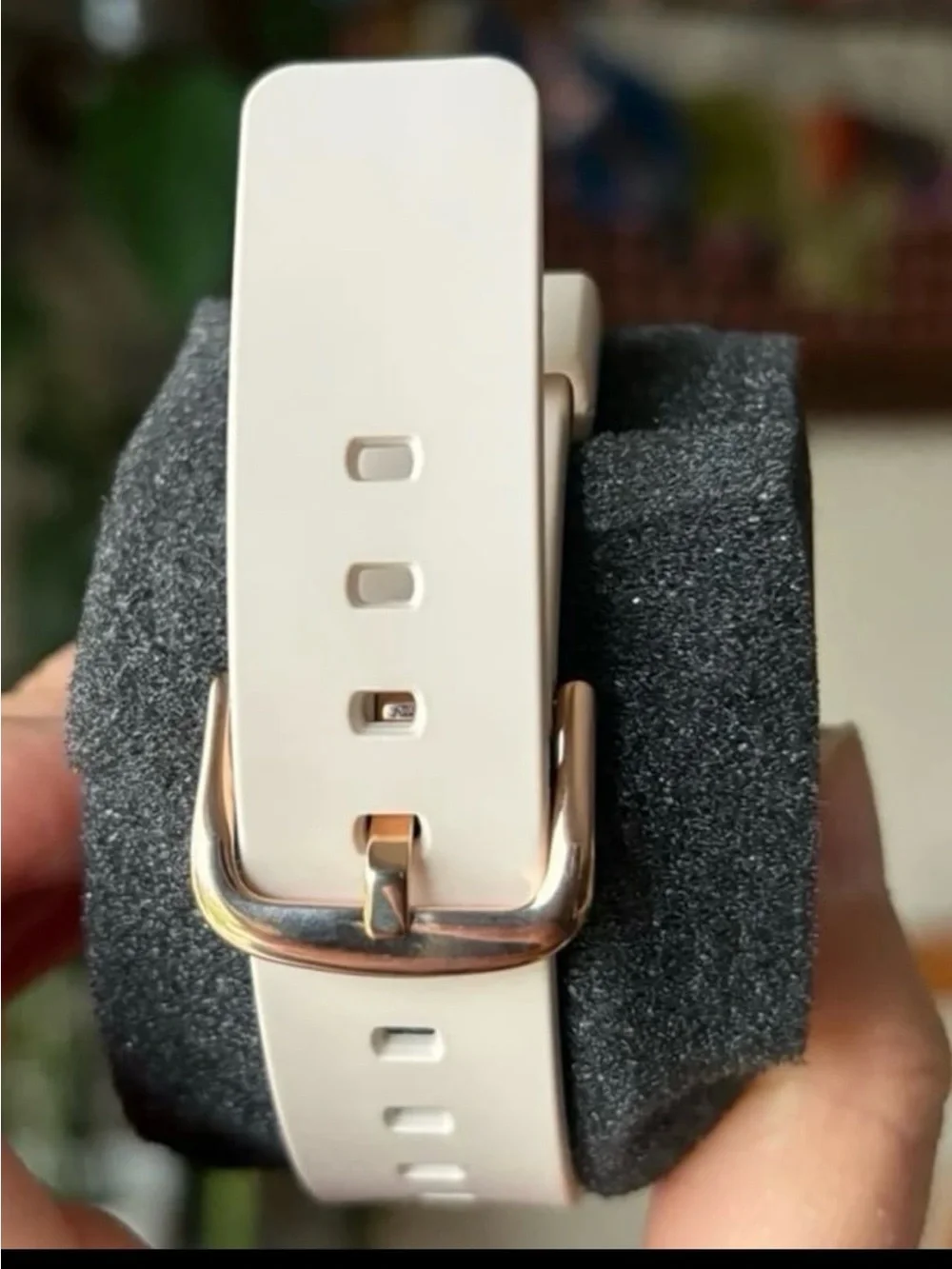 Casio G-Shock GMS5600PG-4 Rose Gold Digital Watch with Cream Band